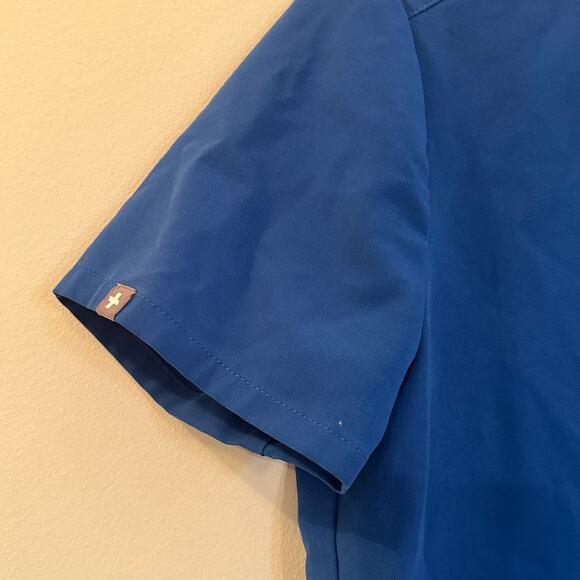 Blue FIGS One Pocket Scrub Top Sz XS FIGS Scrubs - Picture 5 of 6